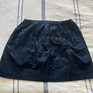 GAP Black and Blue Striped Mini Skirt